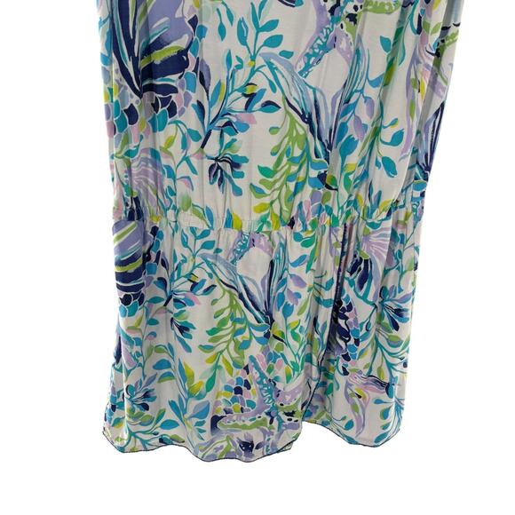 Lilly Pulitzer Resort White Shell Beach Jarrett Sleeveless Romper - Picture 3 of 12